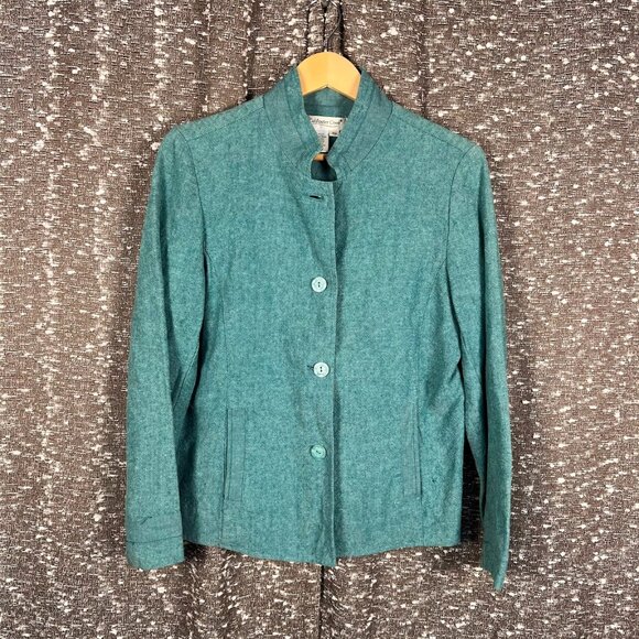 Coldwater Creek Sweaters - Coldwater‎ Creek Bluegreen Button Up Jacket